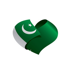Pakistan flag, vector illustration