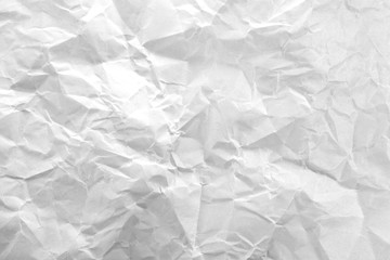 
Crumpled white paper as background