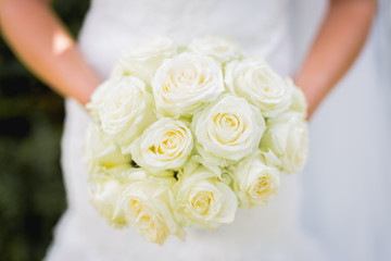 wedding flower bouquet close up