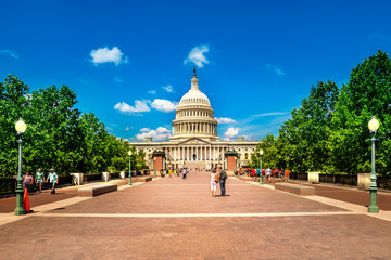 United States Capitol Building in Washington DC - Famous US Landmark and seat of the american...