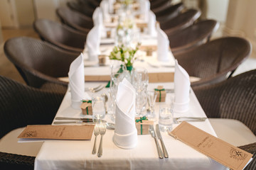 wedding table setting