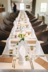 wedding table setting