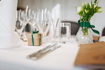wedding table setting