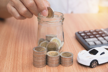 Car insurance and car services concept. Business concept. Car insurance and financial concept.