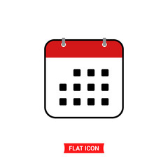 Calendar vector icon, event symbol
