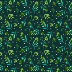 tropical leaf seamless pattern