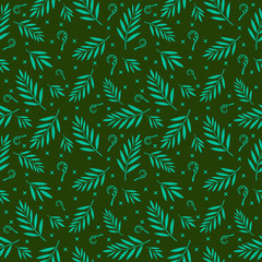 tropical leaf seamless pattern