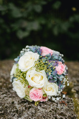 wedding flower bouquet close up