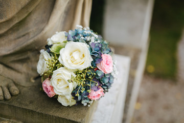 wedding flower bouquet close up