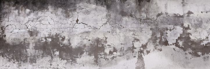 Horizontal design on cement and concrete texture with cracks for pattern and abstract background.