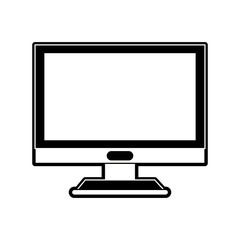Computer screen hardware icon vector illustration graphic design