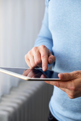 Male hand presses on screen digital tablet © Rostislav Sedlacek