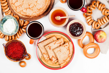 Shrovetide Maslenitsa festival meal