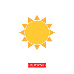 Sun vector icon, summer symbol