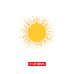 Sun vector icon, summer symbol