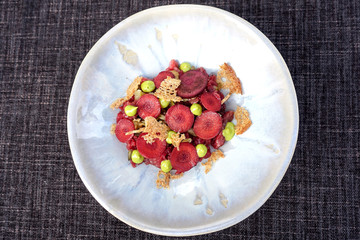 Fine dining cuisine - french dish on the table