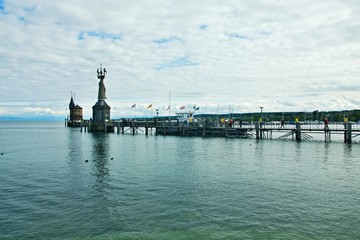 Germany-view on the entrance of the harbour of Constance