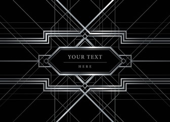 The Great Gatsby Style vector, Abstract geometric patterned background and geometric