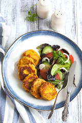 Carrot and potato pancakes