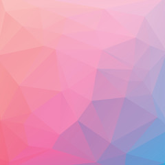 Obraz premium Abstract triangle background in pink-blue tones.