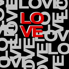 Fototapeta premium Background from hearts. St. Valentine's Day.