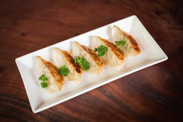 Gyoza dumplings, popular japanese food