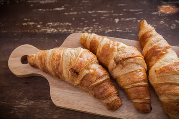 Fresh baked croissants.