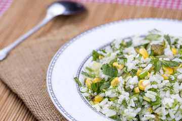 Rice pilaf with vegetables