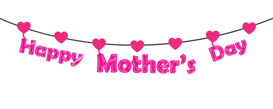 Happy Mother's Day vector illustration. Free royalty images.