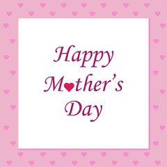 Happy Mother's Day card vector illustration. Free royalty images.