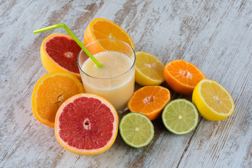 Citrus juices ready to serve IX