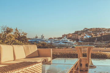 cafe with a sea view