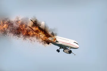 Rolgordijnen vliegtuigramp © picture.jacker