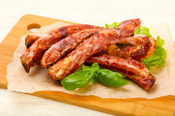 Smoked pork ribs