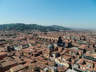 View from the towers of Bologna