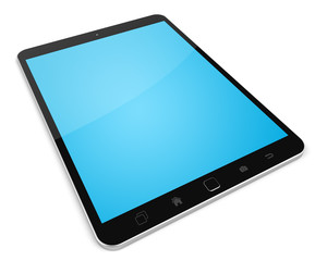 Modern digital tactile tablet 3D rendering