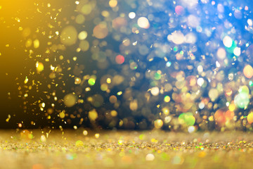Golden glitter background