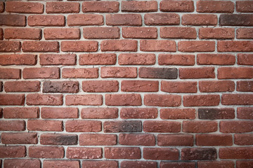 red, yellow brick wall background in rural room Grungy rusty blocks of stonework tech darken retro color architecture wallpaper