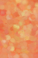 Fototapeta na wymiar Orange Colored Textured Watercolor Background