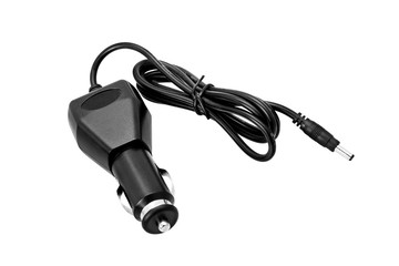 car charger isolated on white