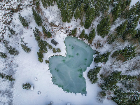 Bergsee Eberstwiese Th&uuml;ringer Wald - Drohne