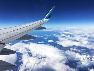 Die Welt aus einem Flugzeug