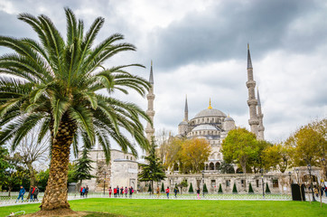 Naklejka premium The Blue Mosque, (Sultanahmet Camii), Istanbul, Turkey.