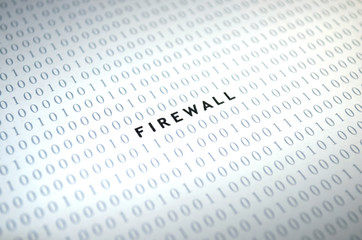 Fototapeta premium Firewall Code