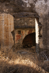 Fototapeta premium Ruins of an old house