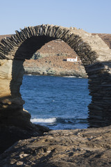 Old bridge of a fortress Greece
