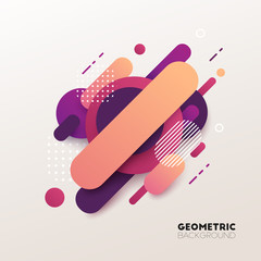 Abstract geometric background. Vector illustration.