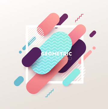 Abstract geometric background. Vector illustration.