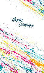 Art  background with drops and splashes,  bright watercolor stains     
