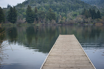 Dock on a small lake